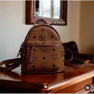 Cognac mini backpack best sale