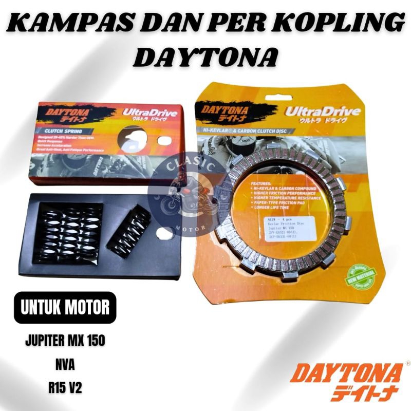 Daytona Clutch Pad And daytona Jupiter Mx 150 NVA R15 V2 Clutch Spring ...