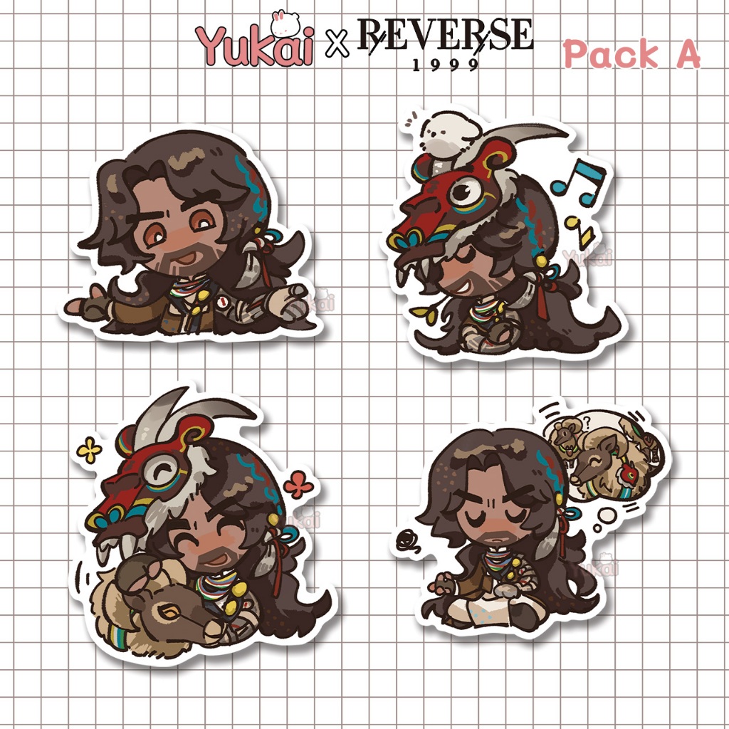 Premium 1999 Shamane Reverse Pack Sticker, Waterproof Anime Sticker ...