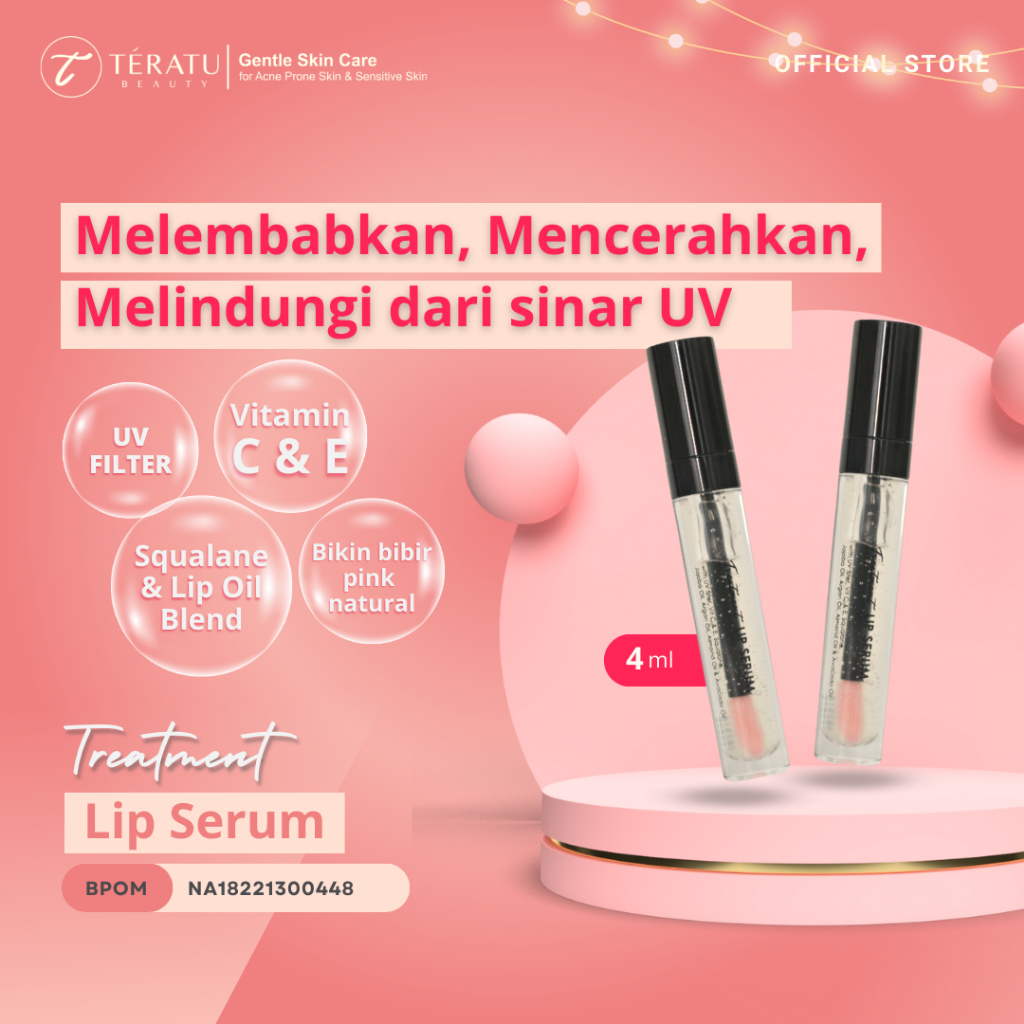Teratu Beauty Treatment Lip Serum With Uv Filter (Moisturize, Brighten ...