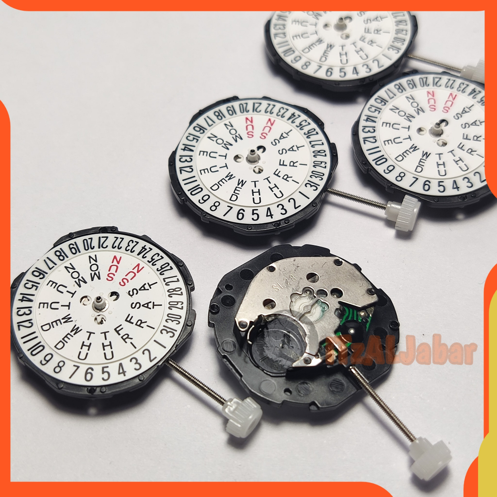 MESIN Sl28 Watch movement SL28 SL 28 movement Cal SL28 day date bottom ...