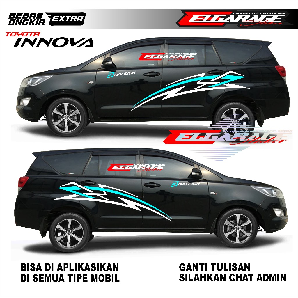 Toyota innova Car sticker list body Side Car sticker innova Newest ...