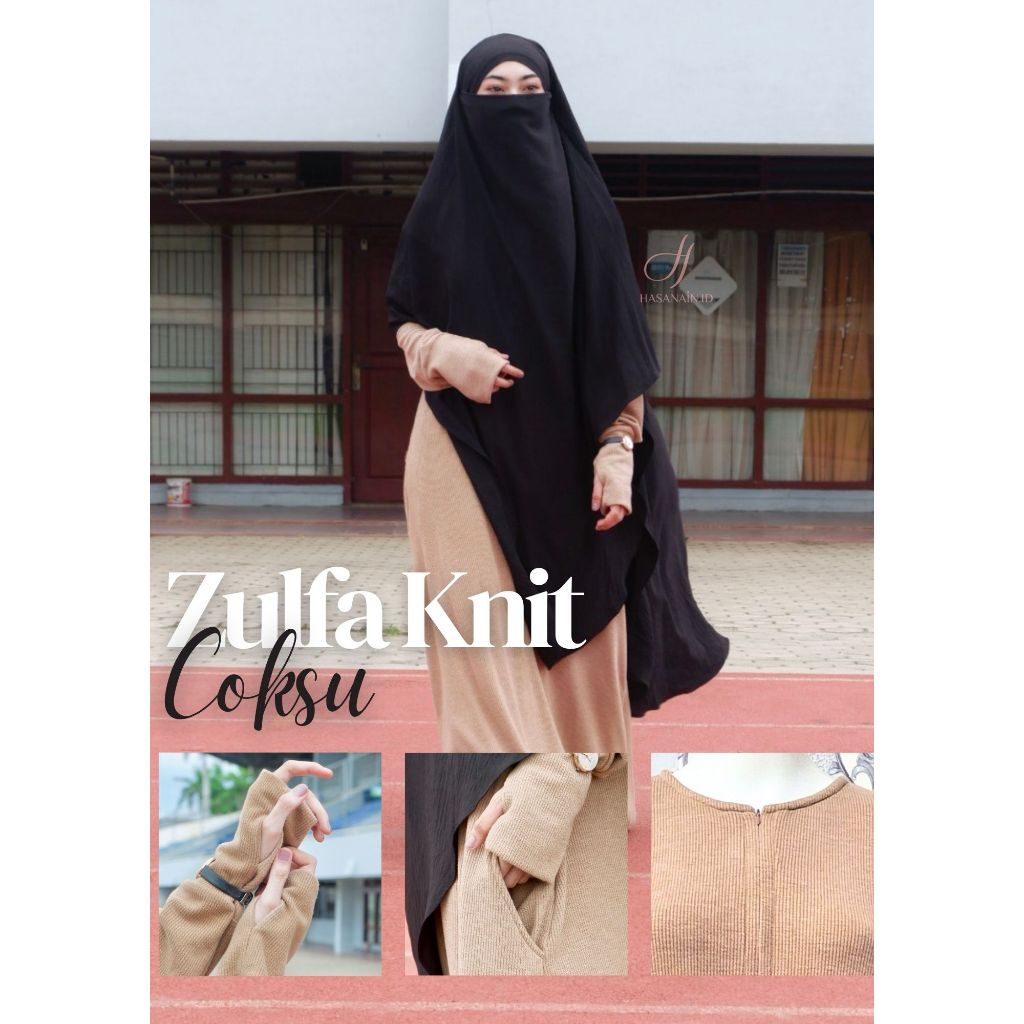 One set zulfa knit premium knit Sports gamis Comfortable elegant ...