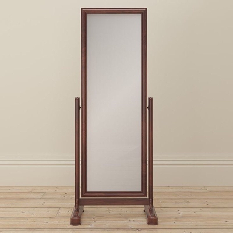 Minimalist Teak Body Mirror Rocking Mirror Full Body Standing Mirror ...