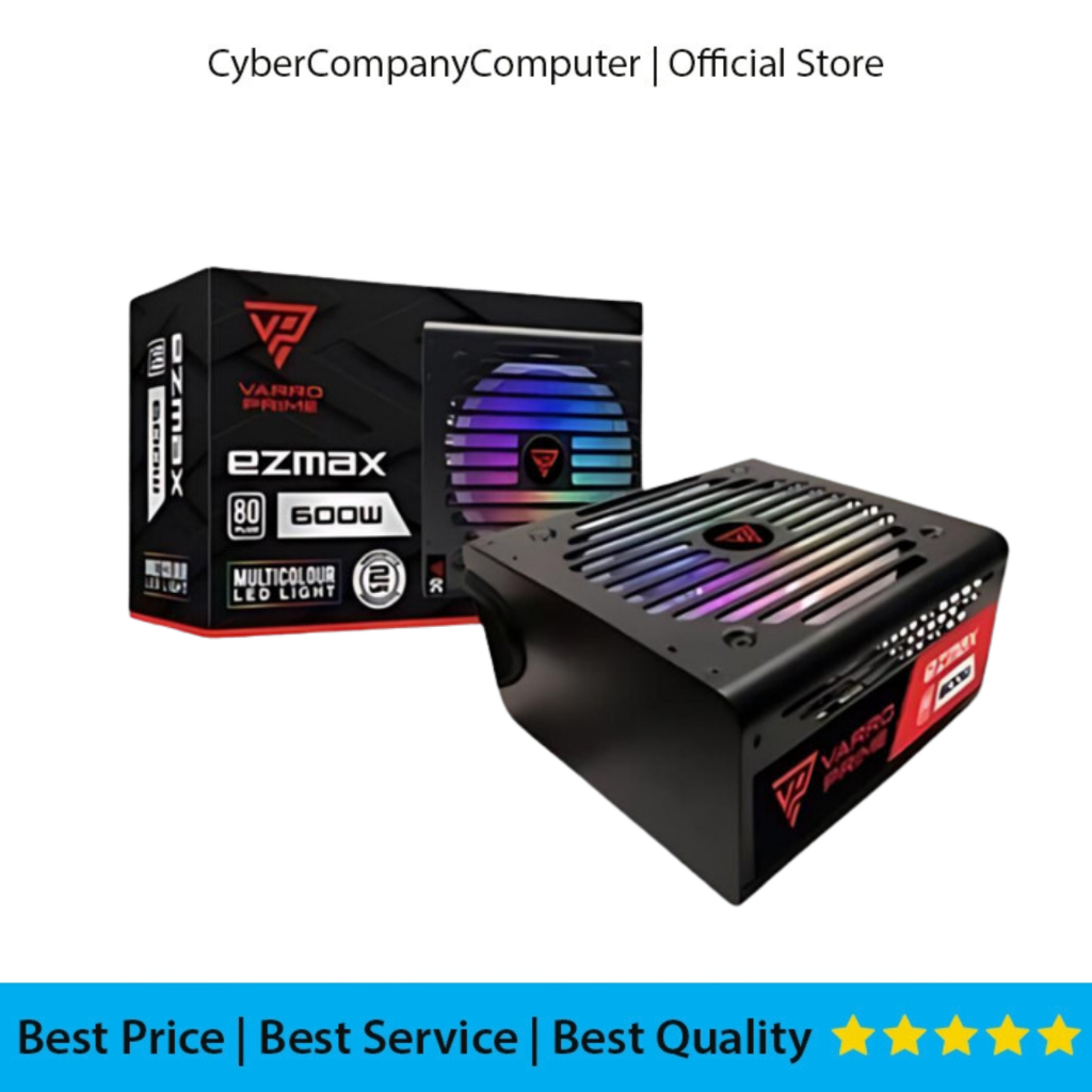 Psu 600 Watt 80 Plus - Power Supply Varro Prime Ezmax 600 Watt 80 Plus ...