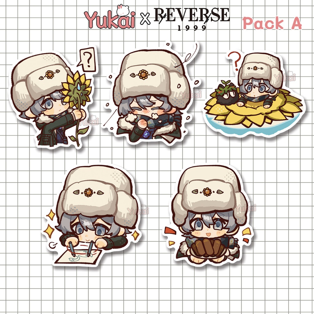 Avgust Reverse 1999 Premium Pack Sticker, Waterproof Anime Sticker ...