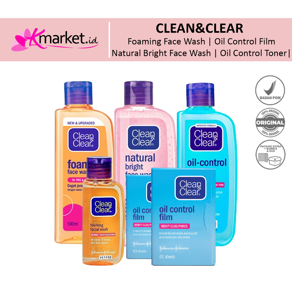 Clean and Clear Foaming Facial Wash | Natural Bright Facial Wash | Oil ...