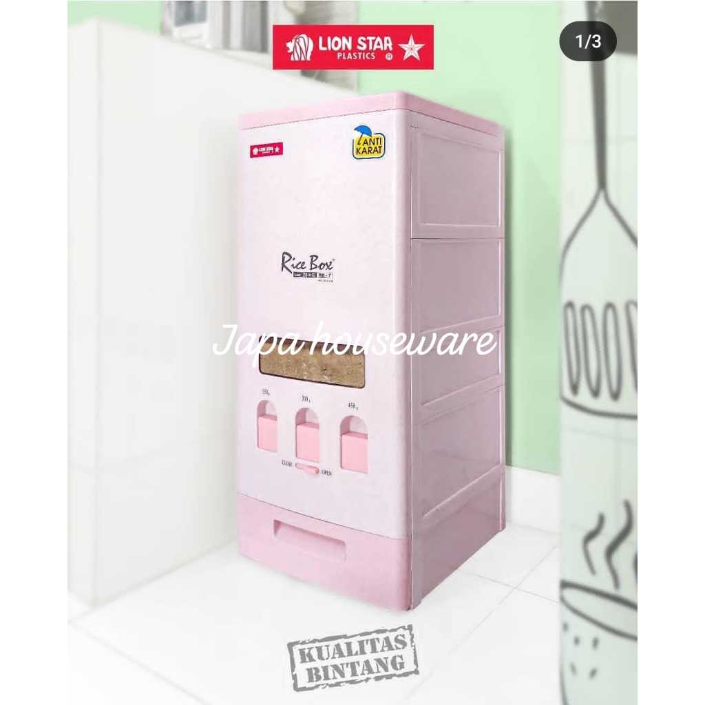 28kg Stainless Steel Rice Box RB-7 Lion Star Rice Box | Shopee Malaysia