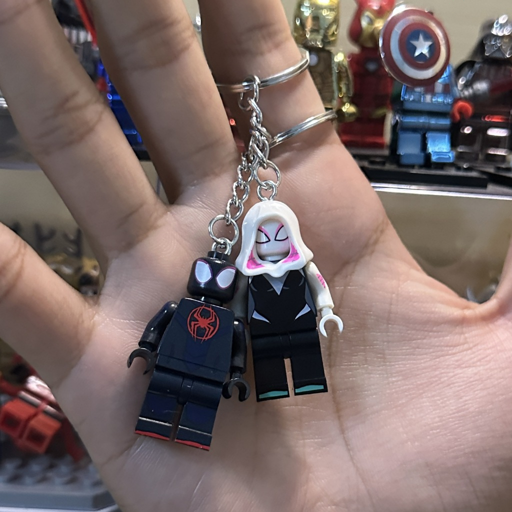 GANTUNGAN 2 Pcs Couple Keychain Minifigure Fairy Batman & Batman ...