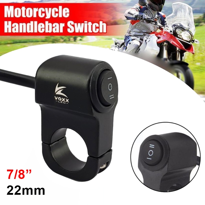 TOMBOL Motorcycle Handlebar Light Switch Full Iron Button On Off On ...