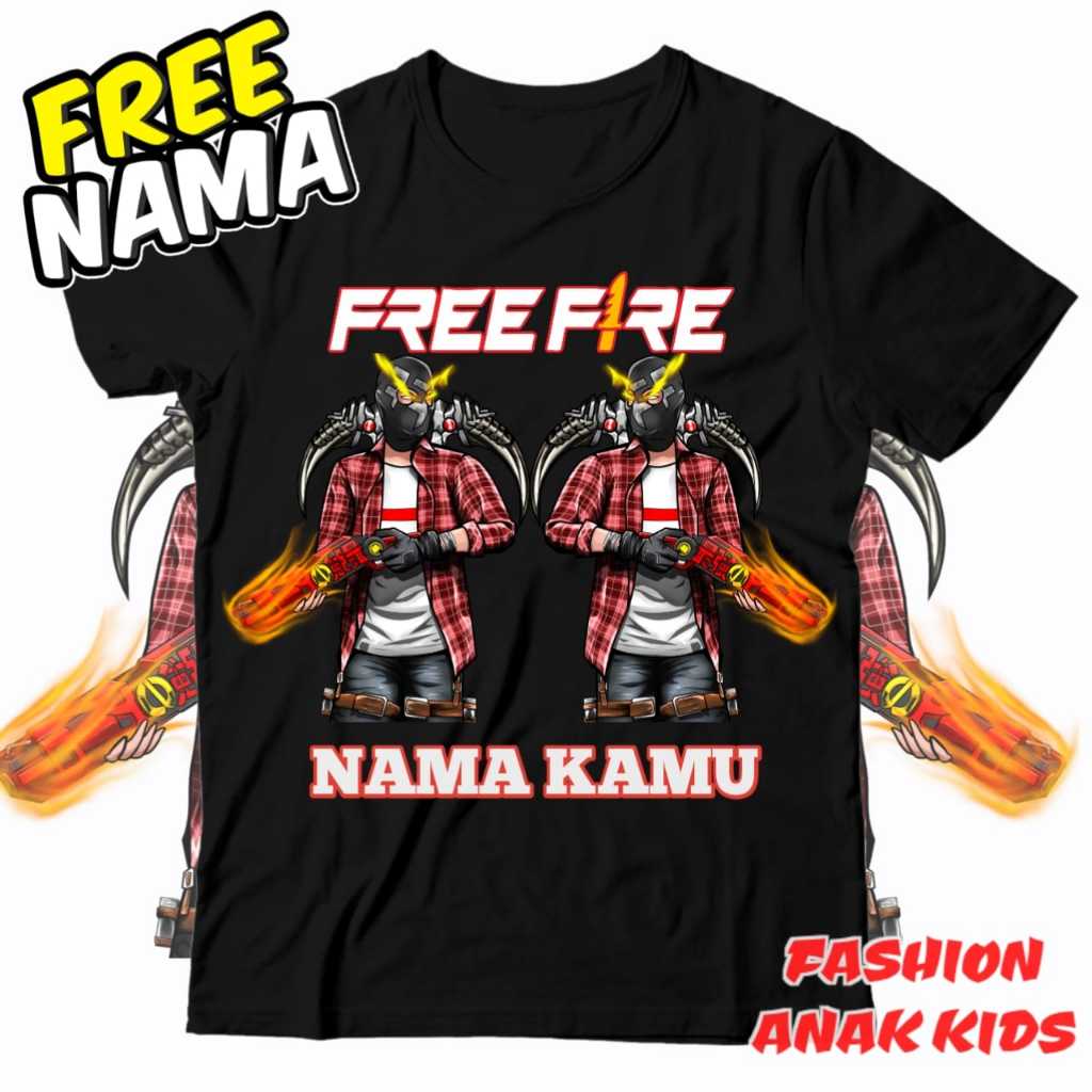 Kaos BAJU ANAK FF FREE FIRE Version SG OPM KEMBAR FF TSHIRT ANAK GAME