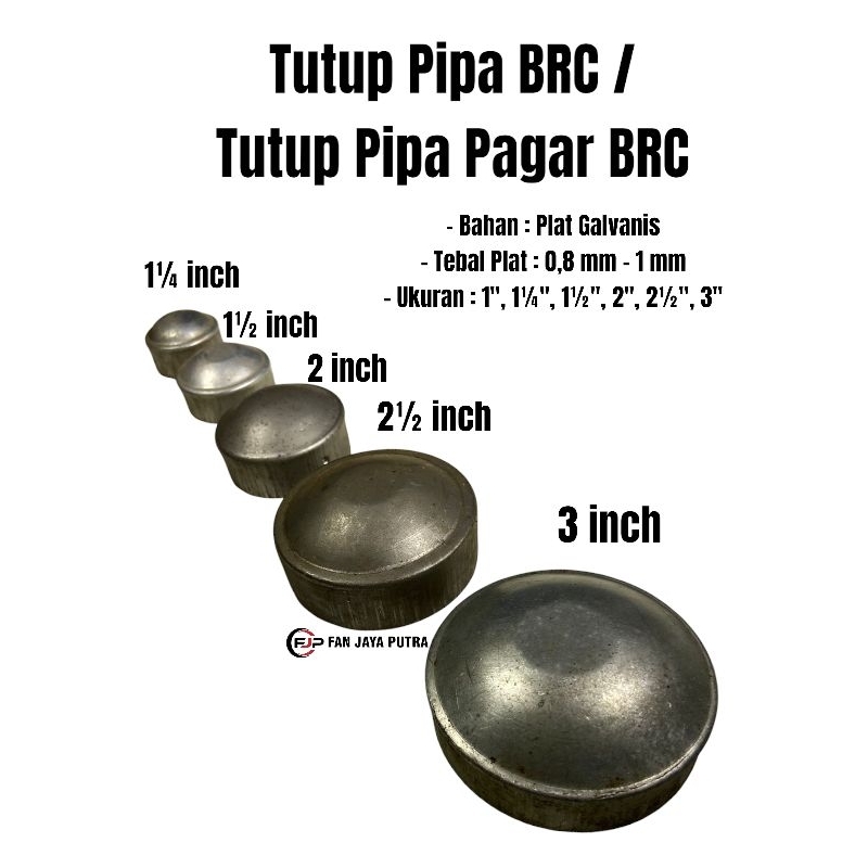 BRC Fence Pipe Cover 11/4 inch 11/2 inch 2 inch 21/2 inch 3 inch | BRC ...