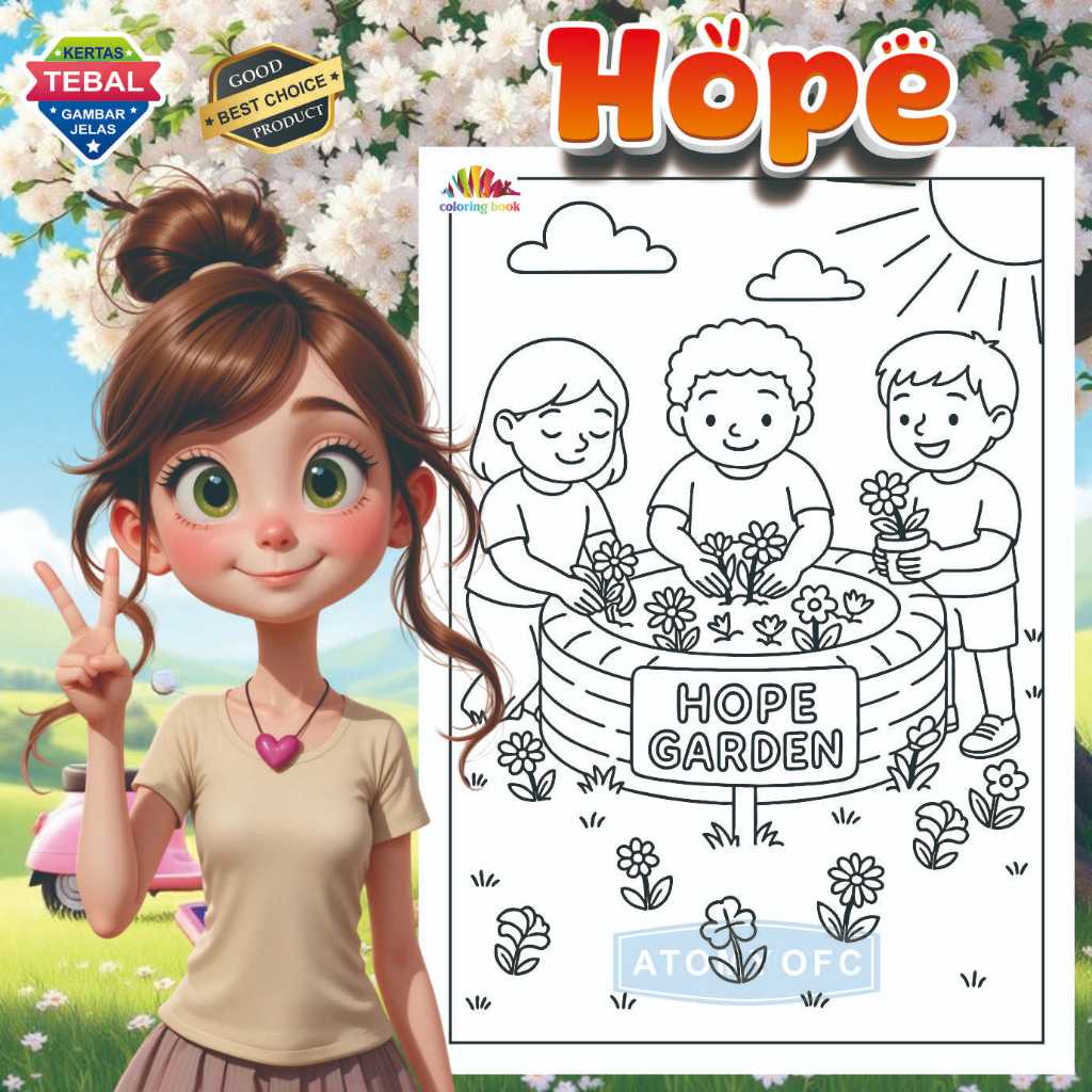 COLORING PAPER / COLORING / DRAWING PAPER / HOPE / COLORING PAPER FOR ...