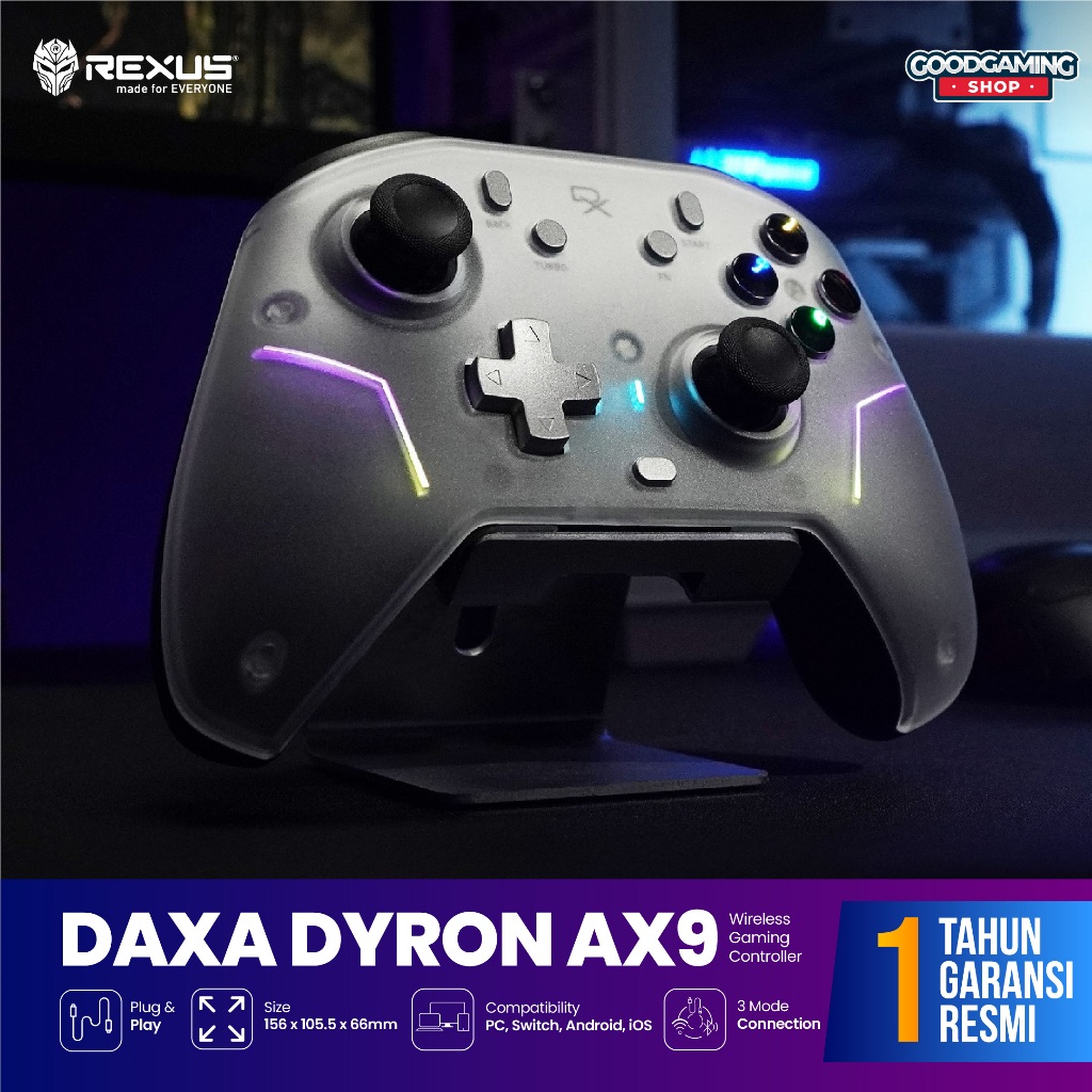Rexus Daxa Dyron AX9 / Dyron AX-9 Gamepad Wireless Gaming Controller ...