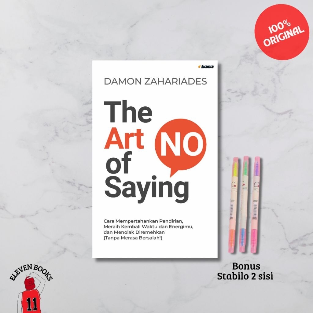 Original book The Art of Saying No - Damon Zahariades (Read) | Shopee ...