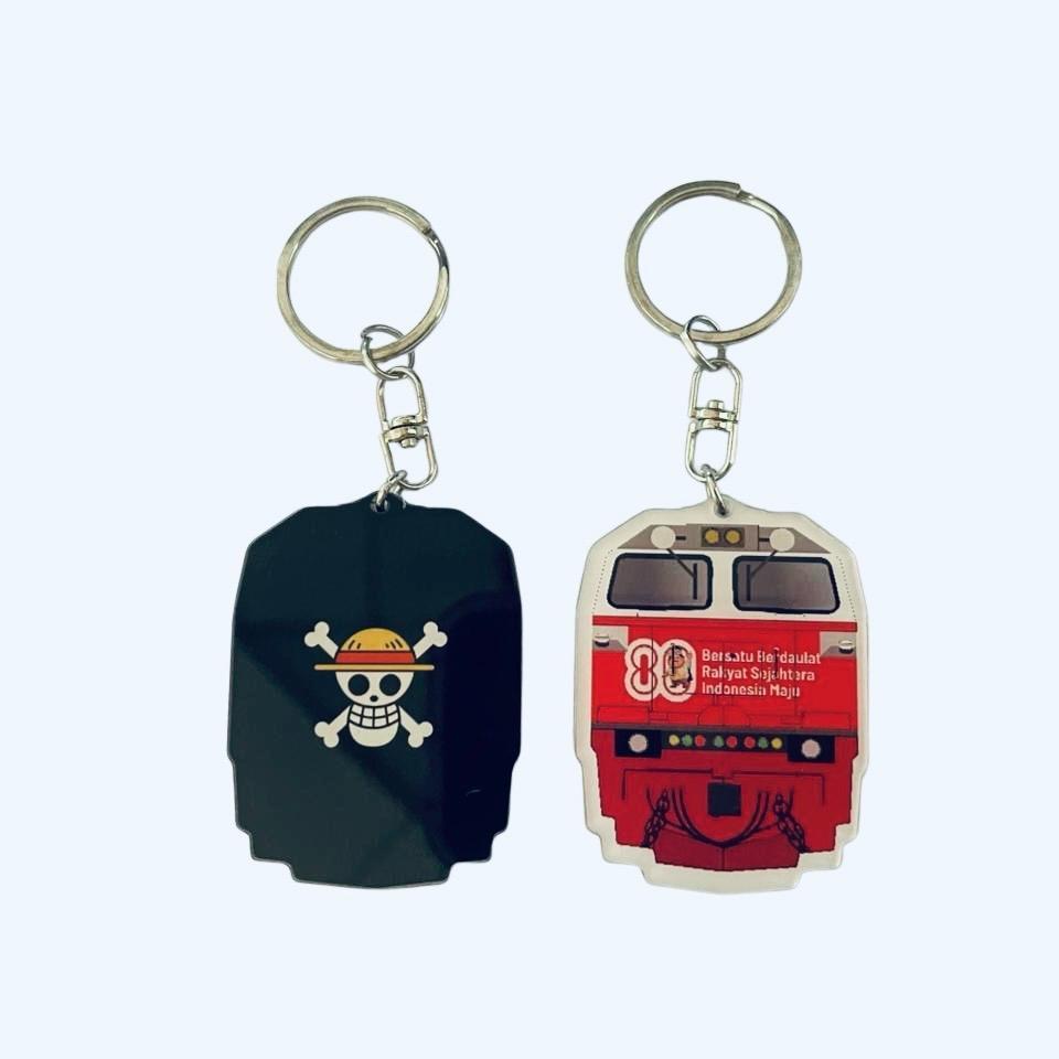 GANTUNGAN Railindo - CC 206 Merdeka 80th Train Keychain - SP. ONE PIECE ...