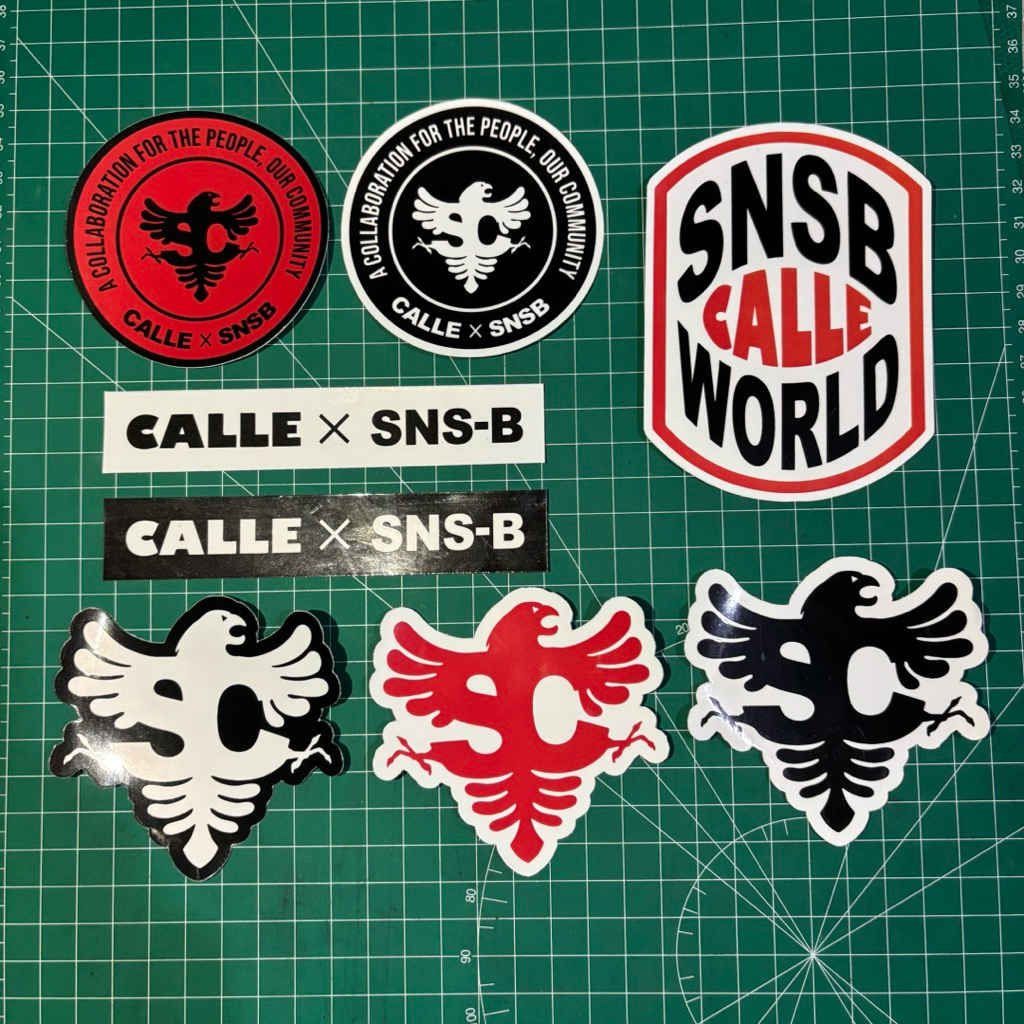 STICKER PACK snsb X CALLE (8 pcs) VINYL GRAFTAC MATERIAL | Shopee Malaysia