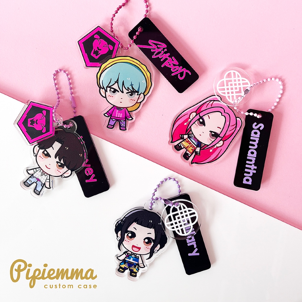 Keychain Kpop Demon Hunters Derpy Saja Boys Huntrix Jinu Rumi Cute ...