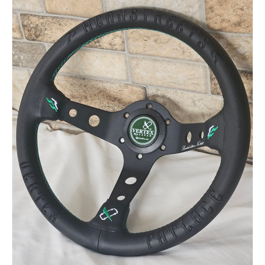 Vertex Fatlace Imported Racing Steering Wheel JDM Look Racing Vertex 13 ...