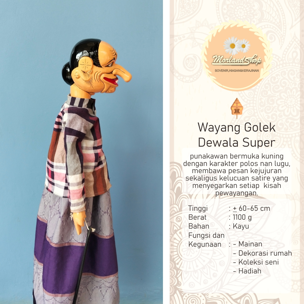 WAYANG GOLEK DEWALA SUPER/WAYANG GOLEK HOME DISPLAY/SOVENIR/TRAVELAN ...