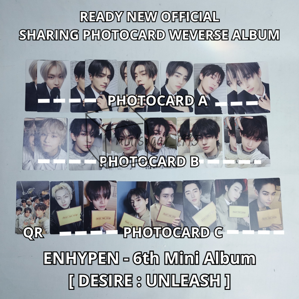 Enhypen Memories Enhypen Desire Unleash ENHYPEN 6th Mini Album