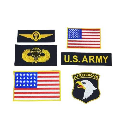 US EMBROIDERED ARMY AIRBORNE PATCH COMPLETE PACKAGE (MURMER) | Shopee ...