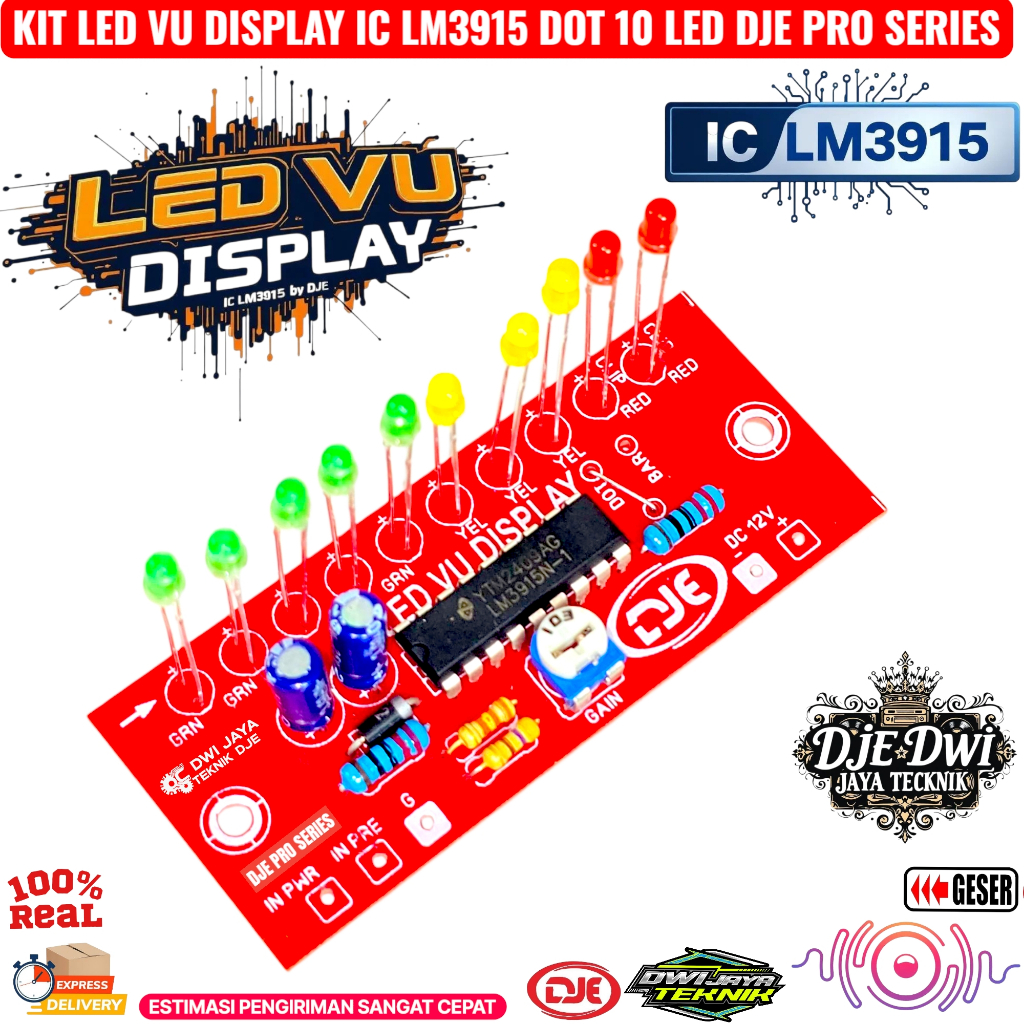 Kit Led VU LM3915 | Shopee Malaysia