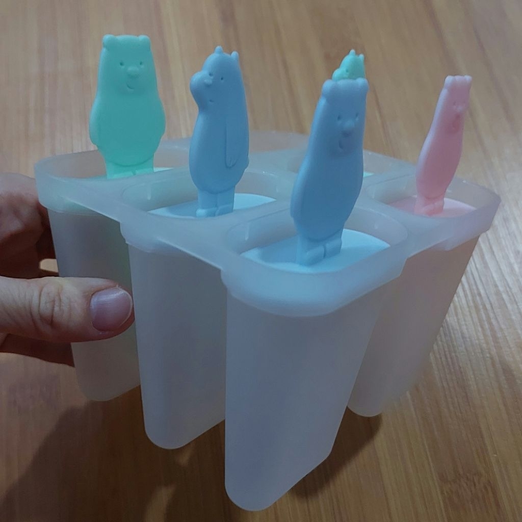 MINISO Ice Cream Mold Pop Sicle Mold/ Minusminiso 1pcs Bare Bears ...