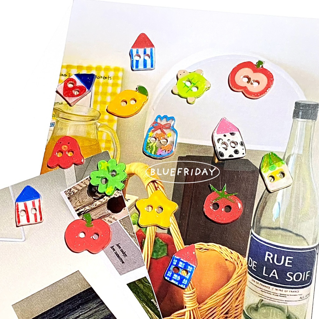 Shrink Button | Shaped Button | Cute buttons | Bluefridayy | Shopee ...
