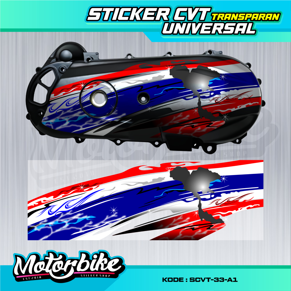 CVT Block Transparent Sticker All Type Universal Motorcycle CVT Block ...