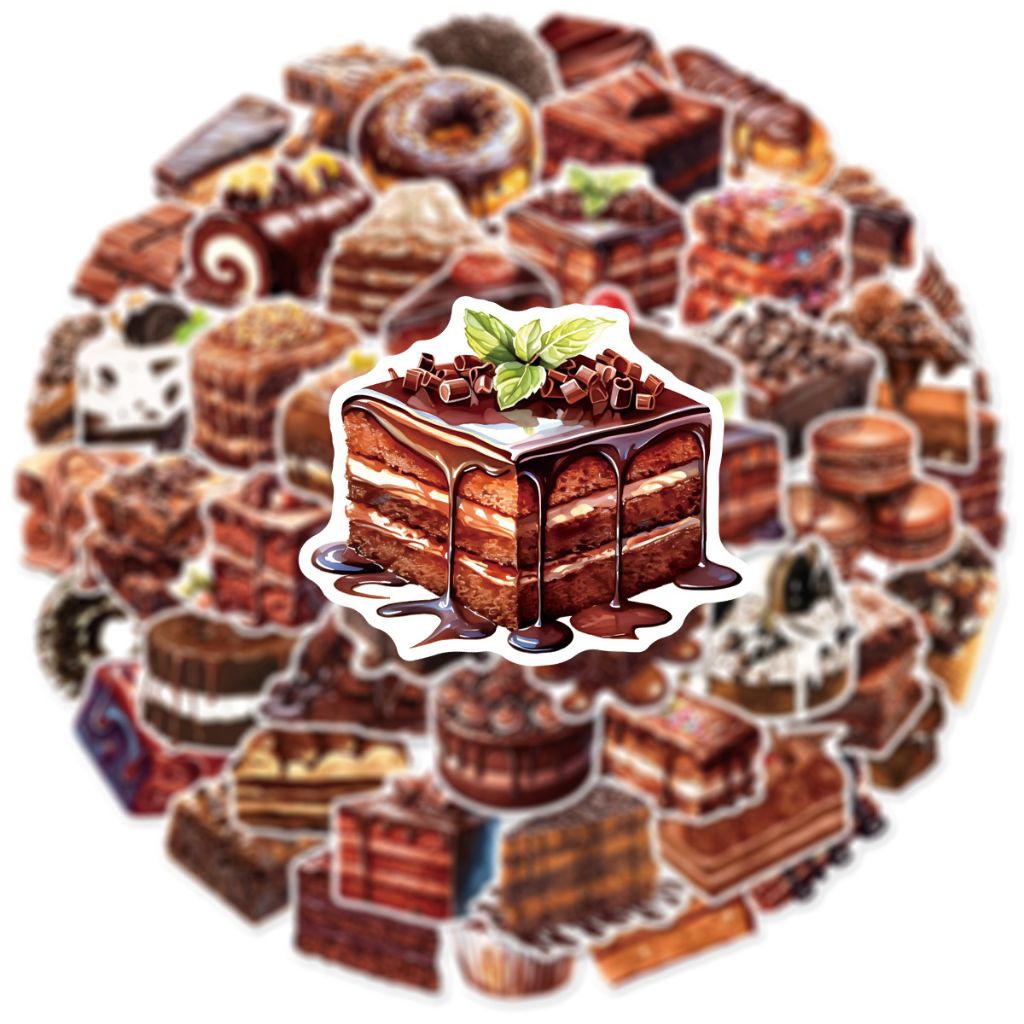 [50 Pcs] DECO STICKER | DIY STICKER | AESTHETIC JOURNAL [DS-149] CAKE ...