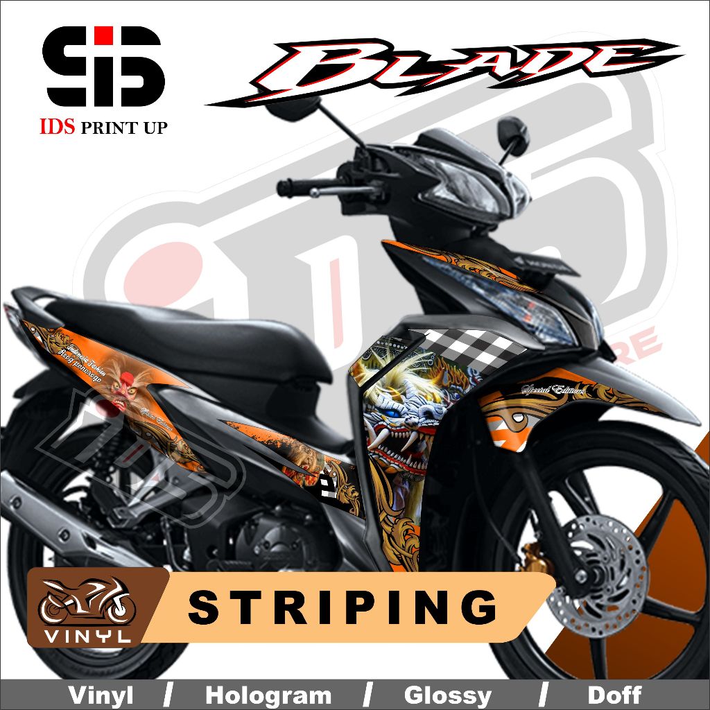 Cool New Blade 110 125 Sticker New Barong Blade Striping Blade ...