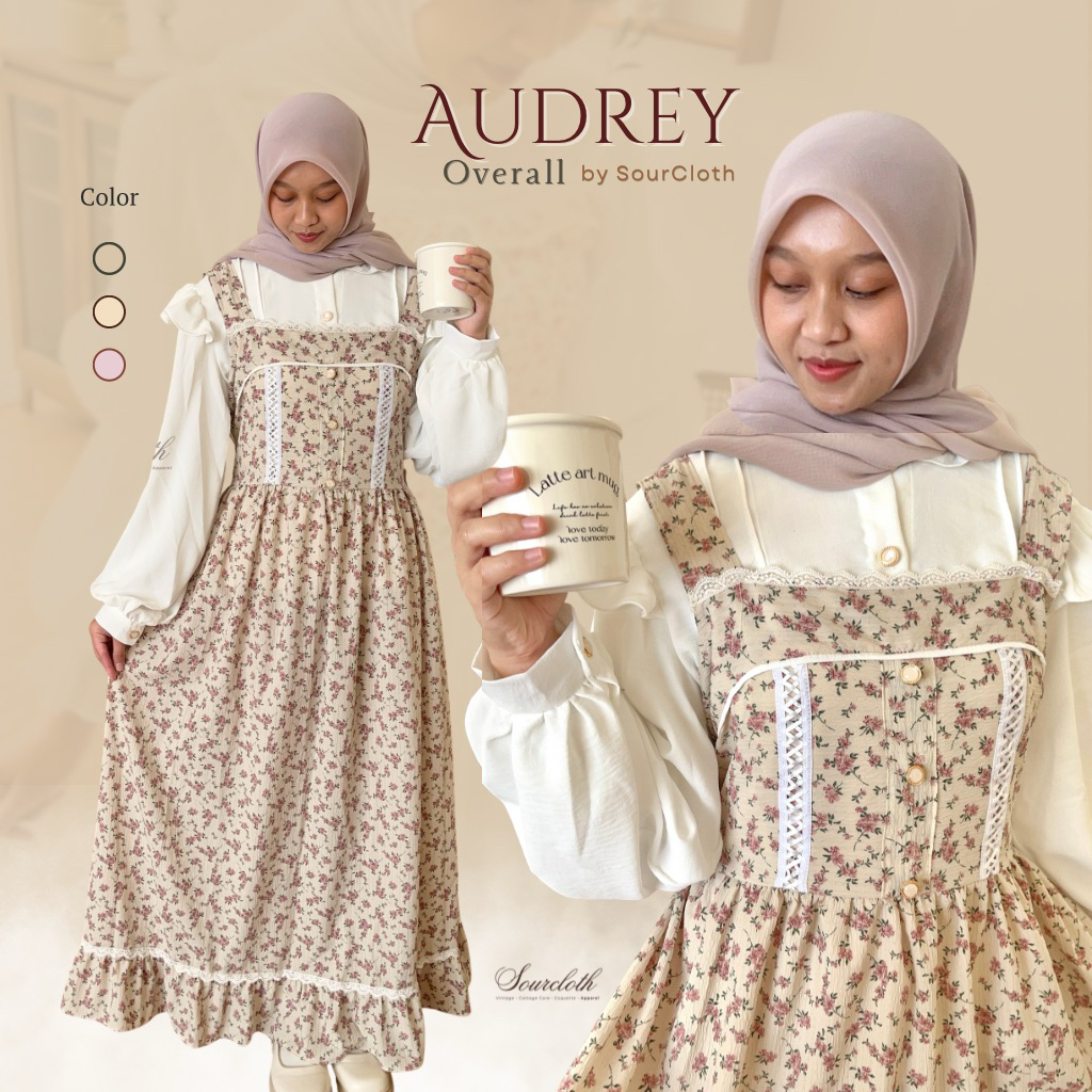 Audrey Overall by SourCloth - Vintage Cottage Core Floral Jumpsuit ...