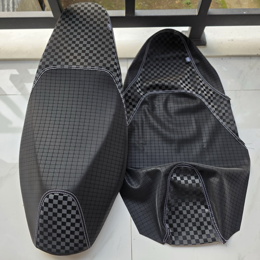 3D Carbon Fiber Motorcycle Seat Leather Chess Combination 4D Carbon ...