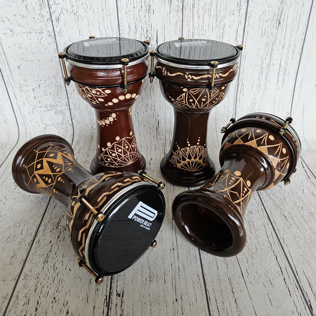 Calti Darbuka Dumbuk Carved Motif Ornament Children's Size 6 inch Best ...