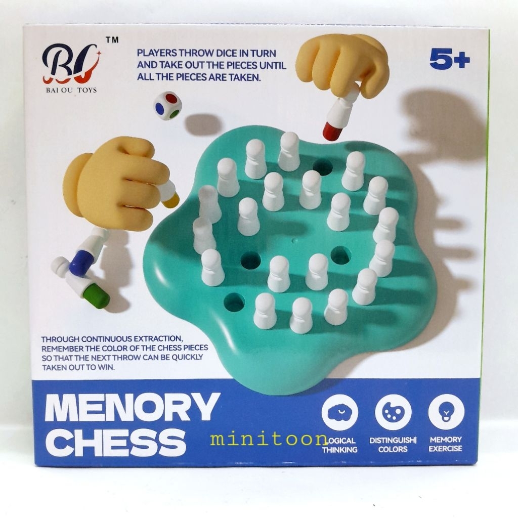 Memory Chess Board Game Color Waving Memory Chess Toy Family Game