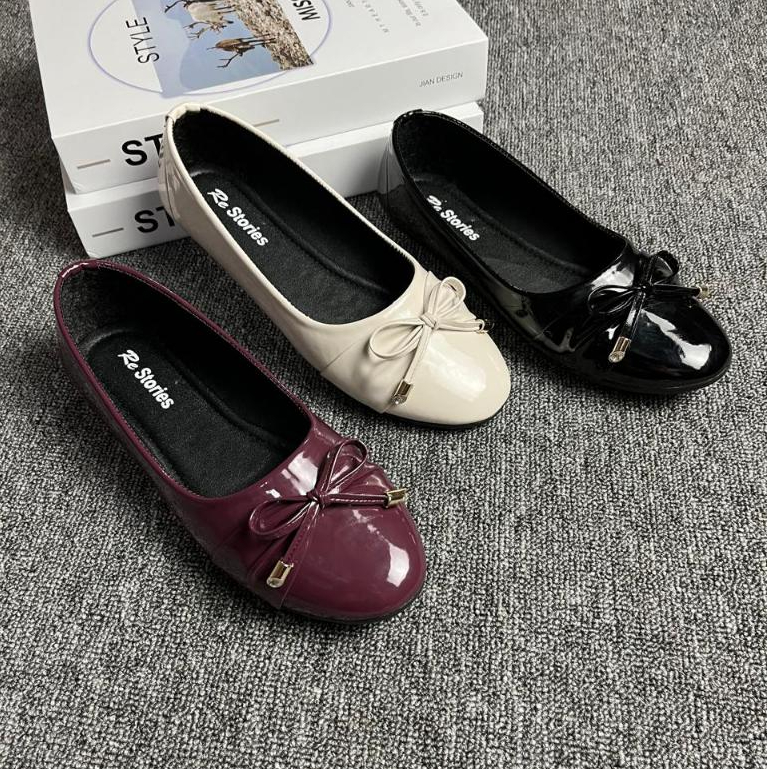 EVOS REAK OFFICIAL flatshoes ribbon motif GSPER STRAP latfrom anti-slip ...