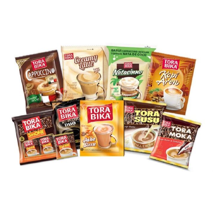 TORABIKA TORA BIKA CREAMY LATTE CAPPUCCINO RENCENG COFFEE WITHOUT ...