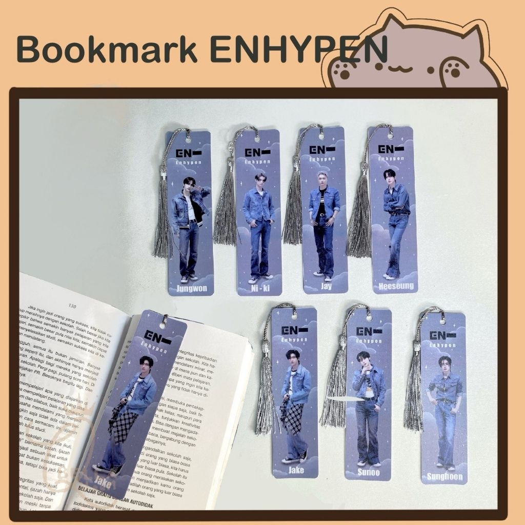 Bookmark ENHYPEN kpop Bookmark Sunoo Jay Sunghoon Heeseung Jake Jungwon ...
