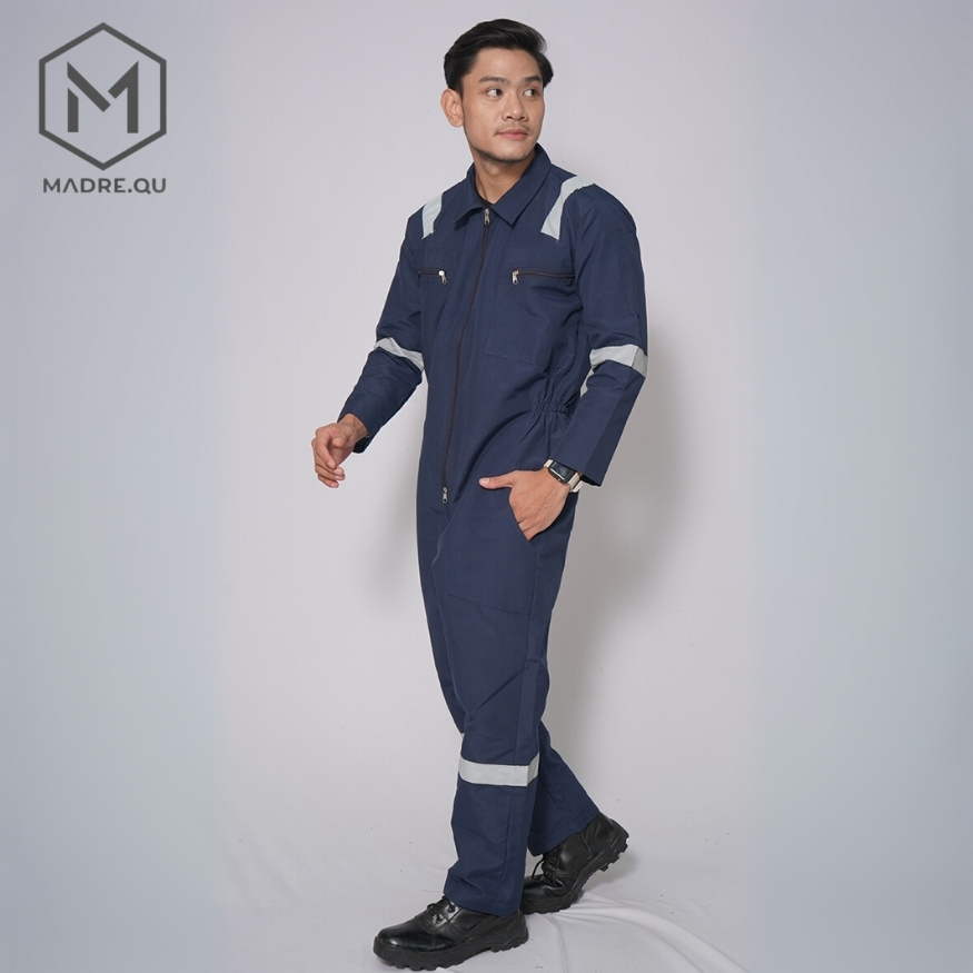 Ripstop Safety Wearpack Overall Work Suit Navybiru – Field Safety ...