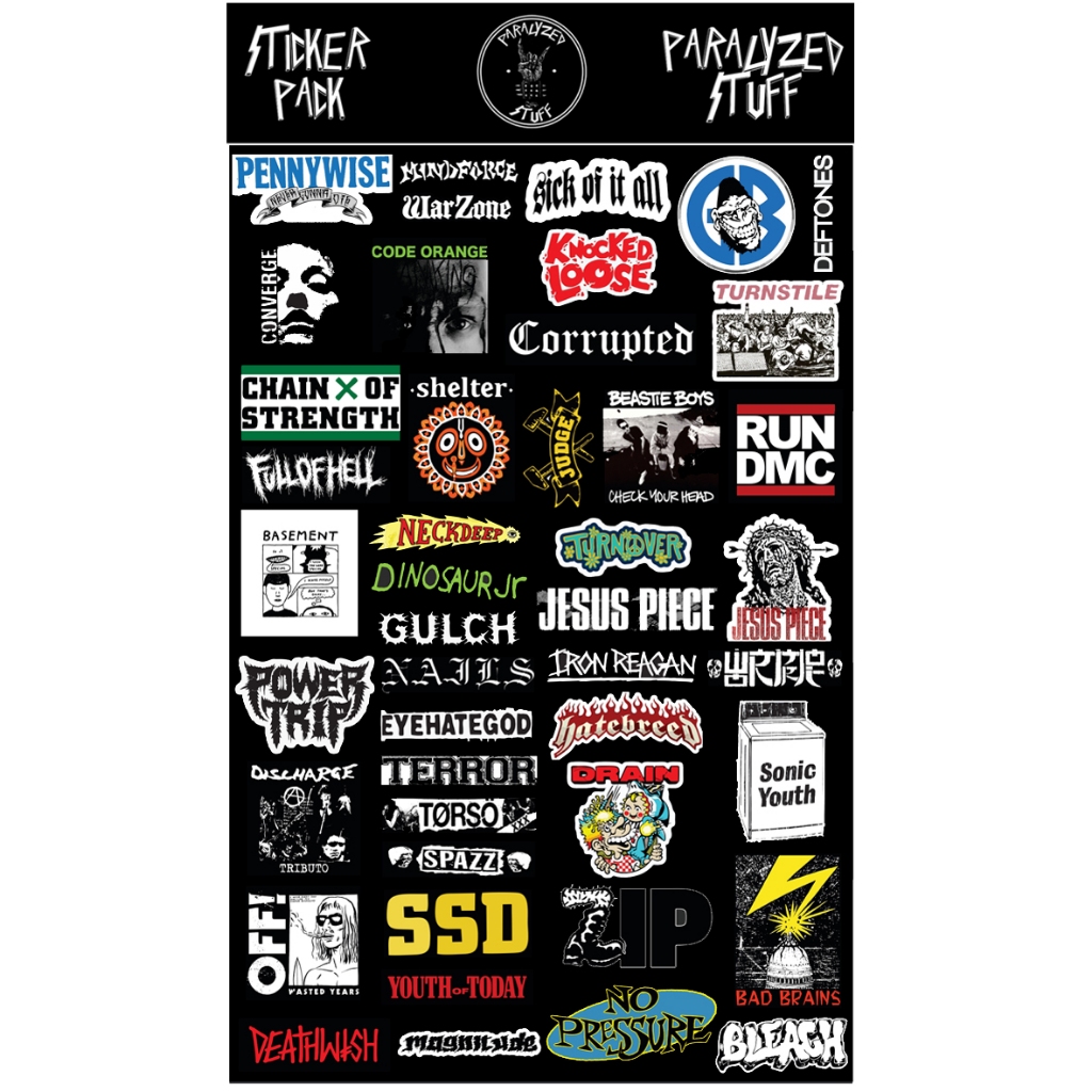 (VOL V) 46PCS STICKERPACK LAPTOP STICKER BAND RANDOM ZIP BASEMENT ...