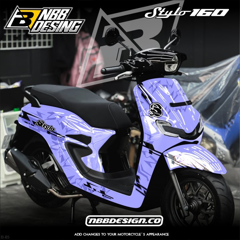 Honda STYLO 160 FULL BODY FULLBOLK Sticker Decal - STYLO 160 2024 2025 ...