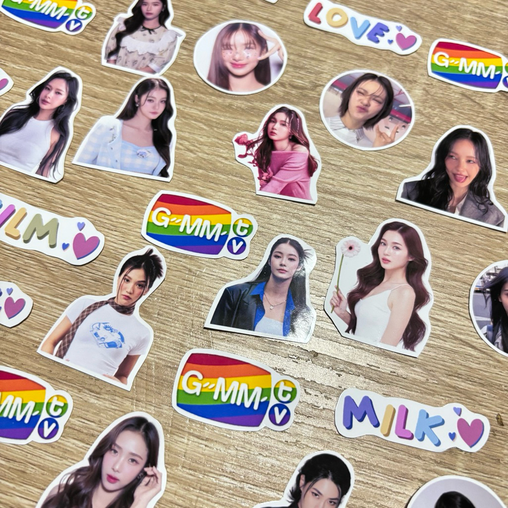 GMMTV girls sticker pack namanfilm emibonnie milklove gmm artist ...