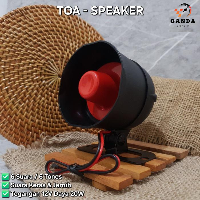 TOA ALARM / SIRINE ALARM / CAR SPEAKER 6 TONES - 6 SOUNDS | Shopee Malaysia