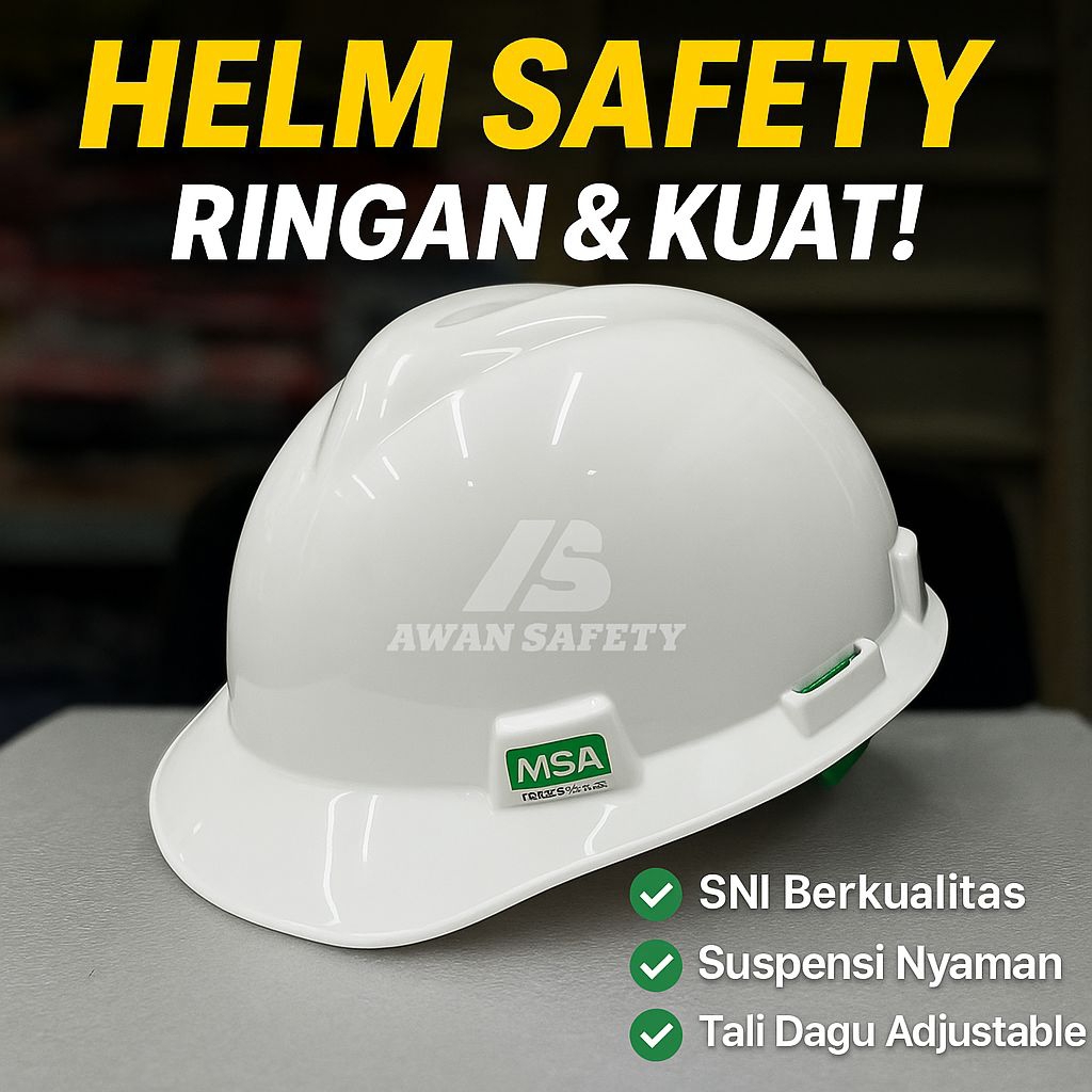 LOKAL Original Fastrack White MSA Safety Helmet/ Local MSA Safety ...