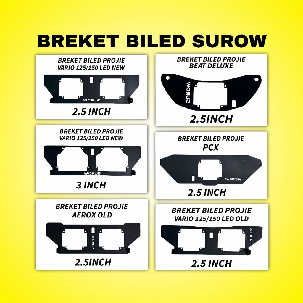 BILED PROJECTOR LAMP BRACKET 2.5INCH 3.0INCH VARIO125/150 VARIO160 PCX ...