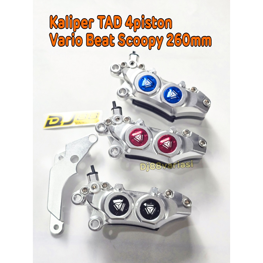 Tad racing front caliper 4piston vario beat scoopy pcx 150 pcx160 adv ...