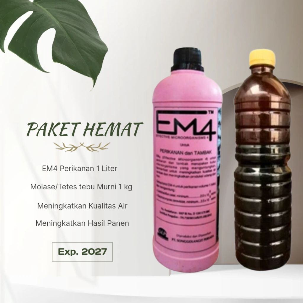 EM4 Fisheries Package 1 Liter and Molasses 1 kg | Shopee Malaysia