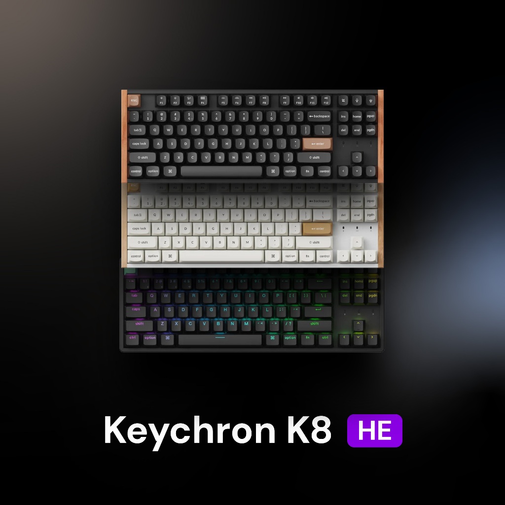 Keychron K8 HE Wireless Magnetic Switch Custom Keyboard | Shopee Malaysia