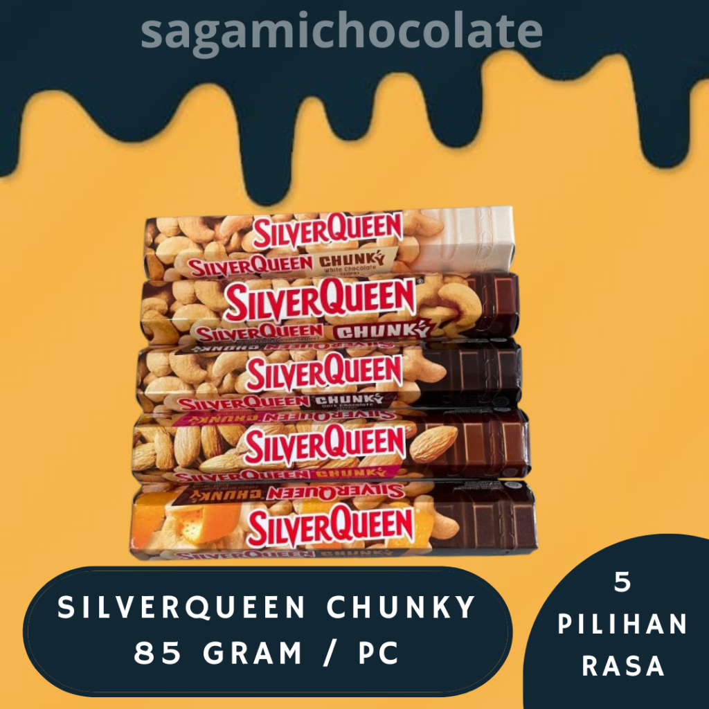 SILVERQUEEN CHUNKY BAR 85 GR - SILVER QUEEN CHUNKY BAR CHOCOLATE (1 PC ...
